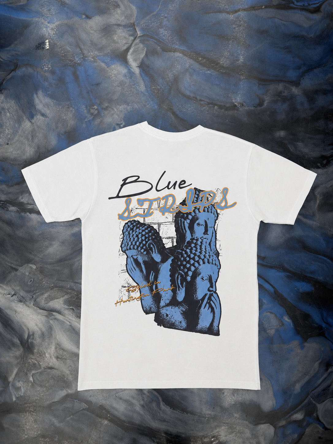 Bluestrips Buddhas White Tee
