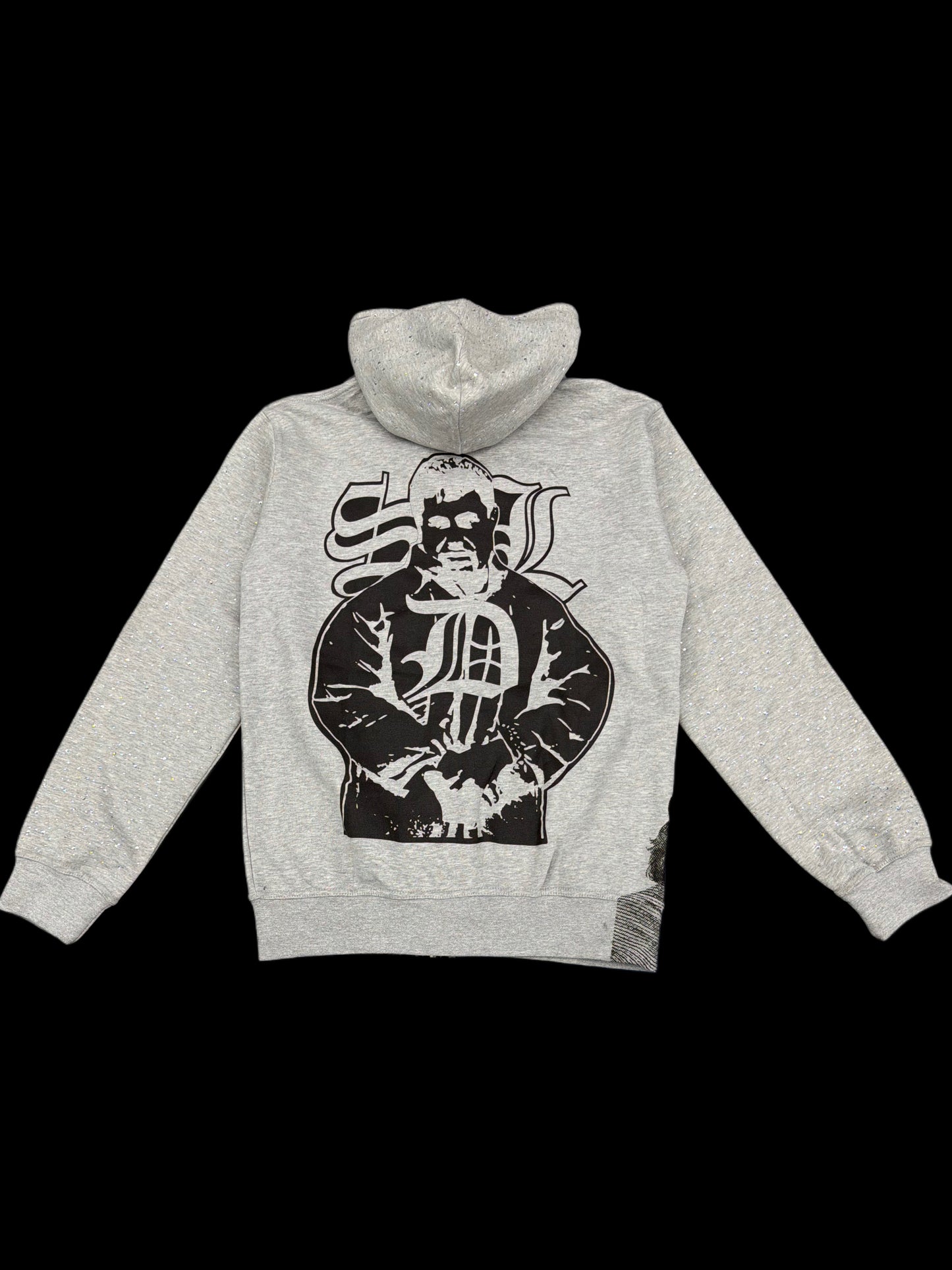 SDLxBluestrips Rhinestone Gry Hoodie #CHAPO