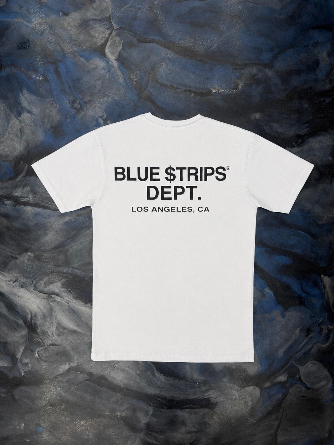 Bluestrips Dept. Tee Wht