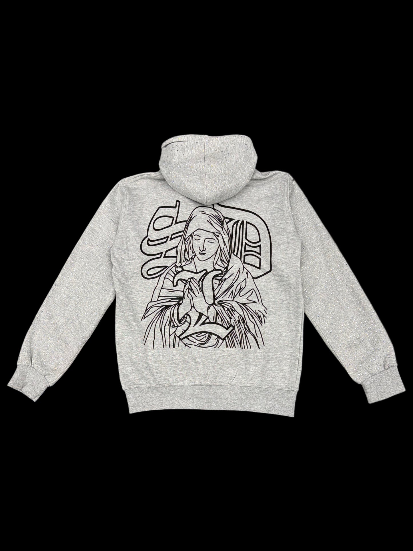 SDLxBluestrips Rhinestone Gry Hoodie #VIRGIN