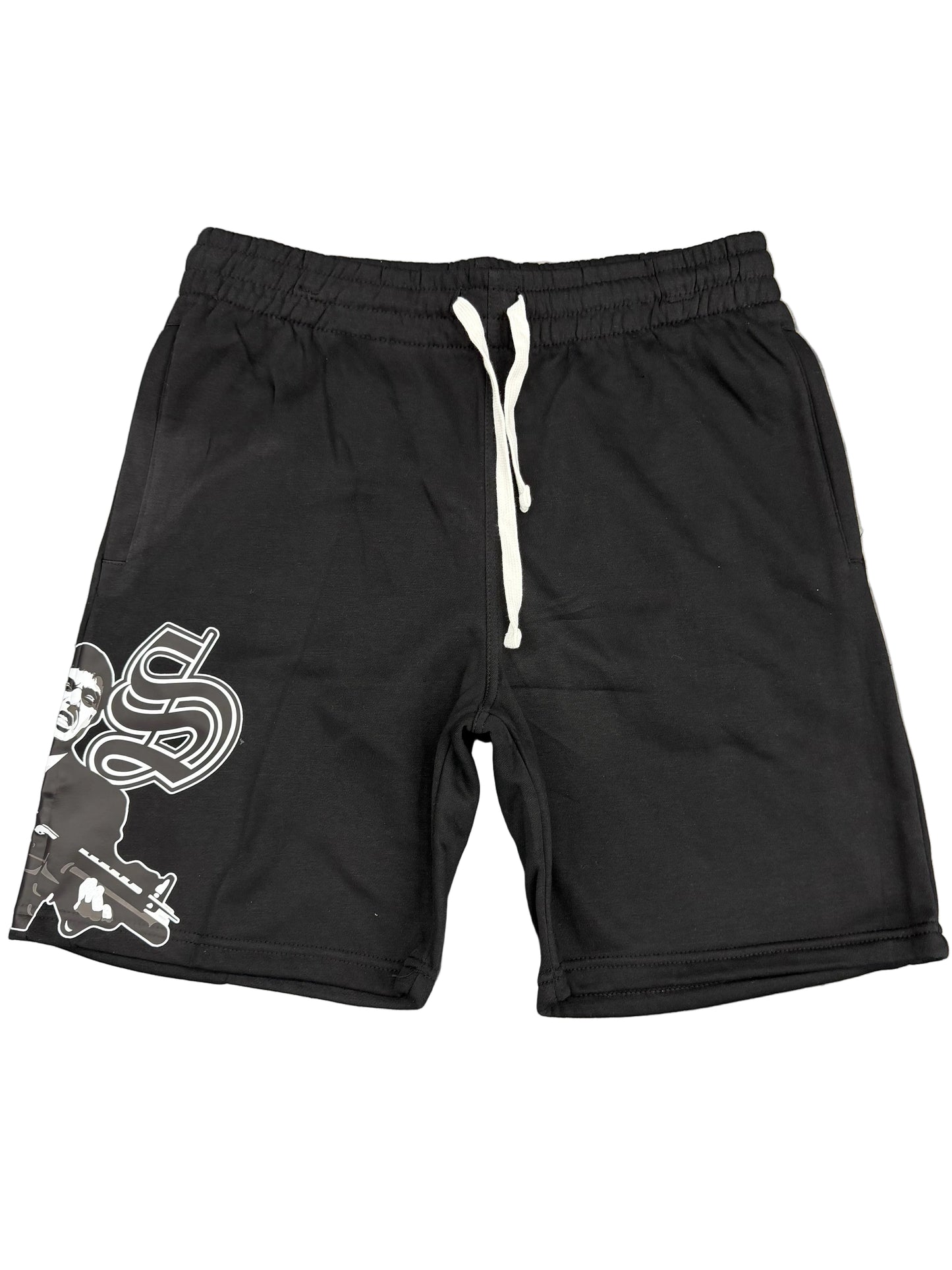 Scarface B$ Mesh Shorts BLK