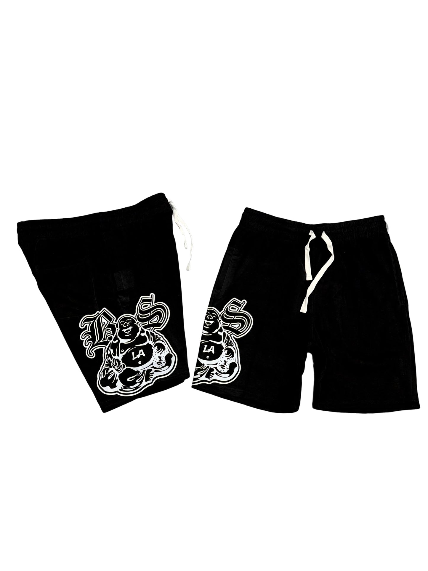 Buddha B$ Mesh Shorts BLK