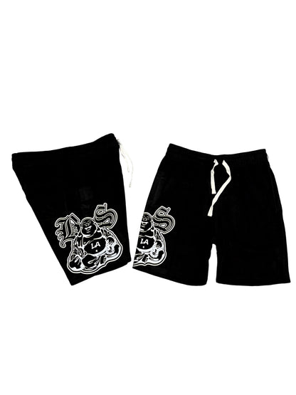 Buddha B$ Mesh Shorts BLK