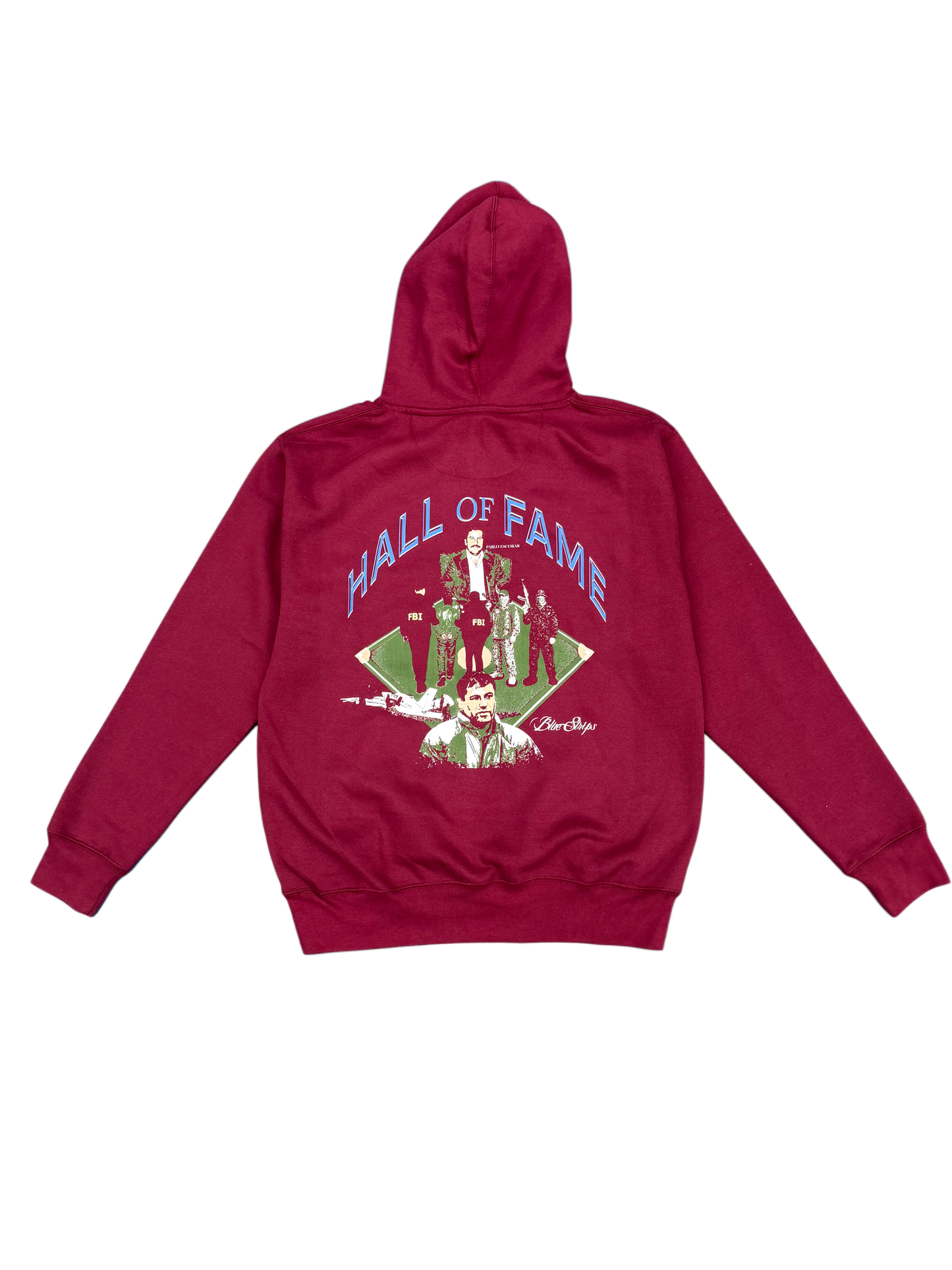 Bluestrips Burgundy Hoodie