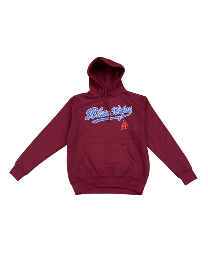 Bluestrips Burgundy Hoodie