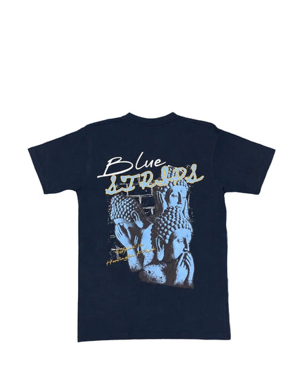 Bluestrips Buddhas NVY Tee