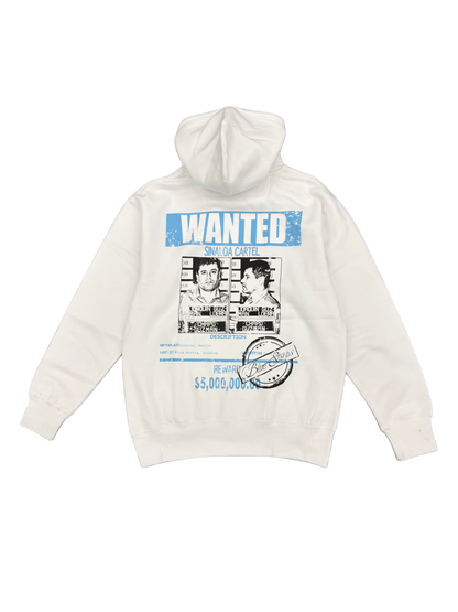 El Chapo Wanted Hoodie Wht